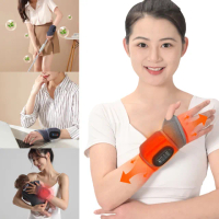 【伊德萊斯】電熱保暖震動按摩護腕帶 腱鞘手腕扭傷熱敷腕帶 冬季防寒發熱帶(加熱護腕手套 母親節禮物)