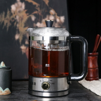喜豬第七代煮茶器家用玻璃蒸汽自動保溫燒水花茶電熱安化黑煮茶壺「限時特惠」