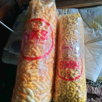 makaroni pedas daun jeruk, makaroni ori Snack