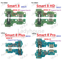 Papan Pengecas USB, Dengan IC, Untuk Infinix Smart 8 HD Pro Plus X6525 X6526 X6525B, Port Bicu Penge