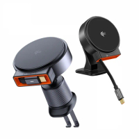 【Mcdodo】CH-0090 MagQ Qi2 15W 車用自帶線磁吸快充充電支架(麥多多/快充)