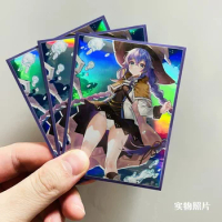 60PCS Yugioh PTCG Anime Girl Migurdia Roxy Laser Cards Sleeve Mushoku Tensei: Isekai Ittara Honki Dasu Game Card Protective Case