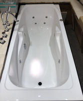 【麗室衛浴】法國第一大廠 Neomediam 長方形180*80 崁入式按摩浴缸全新樣品屋擺樣用只有2只