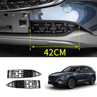 For Mazda CX5 CX-5 2022 Car Front Lower Bumper Grill Grille Moulding Cover Front Bottom Middle Net Decoration