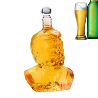 Decanter Bottle 750ml Mini Whiskey Decanter Liquor Glass Alcohol Bottle With Airtight Stopper Creative Glass Bottle Gift