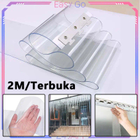 2meter Tirai Plastik Transparan Tirai Pvc Strip Curtain 20cm Tirai Plastik Bening Gorden Plastik Tra