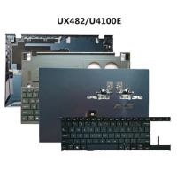 Laptop Top US backlight Keyboard Upper Bottom Shell/Cover LCD Hinges/Axis For Asus Zenbook 14X Duo UX4000f UX4100E UX482 UX482EA