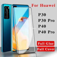Tempered Glass Case for Huawei P40 Pro P40pro Huaweip40 Screen Protector for Huawei P30 Pro P30pro Huaweip30 Mobile Phone Cover