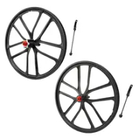 Solid 20 '' Folding Bike Wheelset Mountain Bike Integrated Wheel Schrader