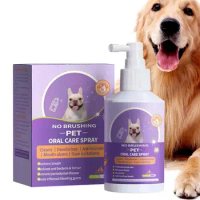 Fresh Breath For Dogs Fresh Breath Teeth Cleaning Spray For Pet Oral Care Pet Oral Essentials For Whiten Teeth Stain Removal
