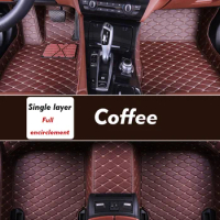 Car Floor Mats For Morris Garages MG6 2020 Artificial Leather Waterproof Car Carpets Rugs Custom Auto Interior Accessories Cover