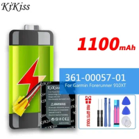 KiKiss Battery 361-00057-01 (3 line) 1100mAh For Garmin Forerunner 910XT Running/Triathlon Cycling GPS 910 XT Watch
