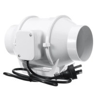 Ultra Silent 4" High Temperature Inline Duct Fan Ventilation Fan
