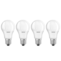 【Osram 歐司朗】6.5W E27燈座 LED高效能燈泡 4入組(廣角/全電壓)