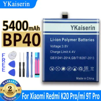 5400mAh YKaiserin Battery BP40 BP-40 for Xiaomi Redmi K20 Pro K20Pro /BP41 BP-41 Mi 9T Pro /K20 Mi 9T Warranty 2 Years Bateria