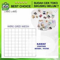 Wire Grid Mesh 35X35 Hiasan Dinding Wall Mesh Board White Murah Meriah Promo !
