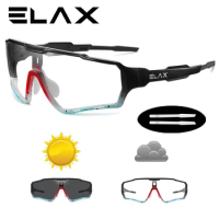 ELAX Brand New Men Women Mtb Bicycle Eyewear Cycling Glasses New Photochromic Cycling Bike Glasses Sports Sunglasses