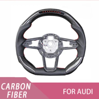 Fit For Audi 2009-2016 A3 A4 A5 A6 A7 A8 S3 S4 S5 Rs3 Rs4 Rs5 Rs6 Tt Lold Model To New Aud-I Carbon Fiber Steering Wheel