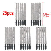 25Pcs/Set Reciprocating Saw Blades Wood Cutting Metal Outdoor Cutting High Carbon Steel Saw Blade For Woodworking Jig Saw