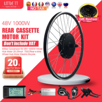 EBike Conversion Kit 20-29Inch 700C 48V 1000W Rear Cassette Hub motor Wheel For Electric Bike Conversion Kit Mountain Bike Motor