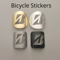 Bicycle Decal Bike Badges Soft Aluminum Fabrication Stickers for MTB BMX Bike Front Frame Cycling Accessories DIY Decor