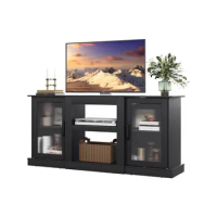 TV Stand for 65 Inch TV,Storage&amp;2 Open Shelves,TV Console Table Media Cabinet