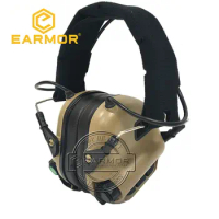 EARMOR Tactical Headphones M31 MOD4 TAN Airgun Shooting Earmuffs Shooting Hearing Protection Headphones Soundproof Earmuffs