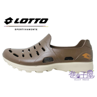 LOTTO樂得-義大利第一品牌 男款ROSSA 晴雨穿搭休閒鞋 [LT8AMS6833] 棕【巷子屋】