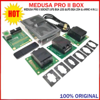 New Original Medusa Pro 2/MEDUSA PRO II BOX Full Set + UFS BGA-0153 SOCKET +UFS BGA-254 SOCKET+ EMMC 4 IN 1 SOCKET