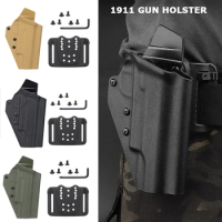 Lightweight Kydex 1911 Gun Holster for Colt 1911 Tactical Pistol Holster Right Hand Belt Carry Case 