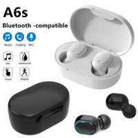original A6S TWS Wireless bluetooth headset 5.0 Earphone bluetooth Earbuds sport in-ear Headset With Mic For Xiaomi Lenovo phone