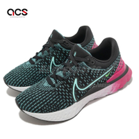 Nike 慢跑鞋 Wmns React Infinity Run FK 3 女鞋 黑綠 桃紅 路跑 運動鞋 DD3024-003