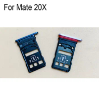Original New For Huawei Mate 20X Silver SIM Card Tray SD Card Tray SIM Card Holder SIM Card Drawer Replacement Mate20X 20x