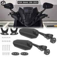 Motorcycle AOS Side Mirror Rearview Mirrors For Yamaha XMAX300 XMAX 300 X-MAX 300 2023 Accessories