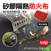 【捷華】矽膠隔熱防火布-M號 防火地墊 防火墊 阻燃布 戶外露營 雙面矽膠塗層防火墊 玻璃纖維阻燃布