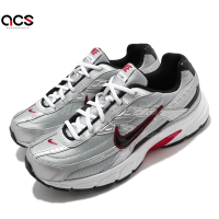 Nike 休閒鞋 Initiator 男鞋 銀 紅 復古慢跑鞋 Y2K 運動鞋 394055-001