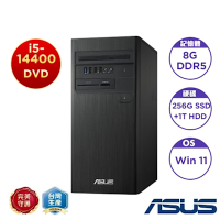 ASUS 華碩 H-S500TER-514400011W 桌上型電腦(i5-14400/8G/1T+256G SSD/DVD/300W/Win11 Home)