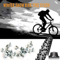 50pcs Tyre Spikes for Bicycle Motorbik Studs for fatbike Snow tyre flat studs Carbide tipped Clous Plats de Pneus Neige