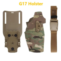 Glock 17 Holster Tactical Hunting Airgun Glock Holder Drop Leg Band Strap Quick Locking System Pistol G17 Specific Holster