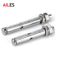 M6 M8 M10 M12 M14 M16 Expansion Bolt 304 Stainless Steel 6mm 8mm 10mm 12mm 14mm 16mm x 50 65 120 200mm Sleeve Anchor Set Screw