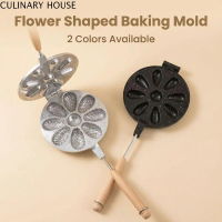 CULINARY HOUSE Thực tế 9-Khoang Khuôn làm bánh quy nhân óc chó Tay cầm dài Chịu nhiệt Máy làm bánh q