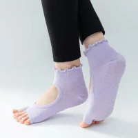 1 Pair Sports Yoga Socks with Grips for Women Non Slip Grip Socks Pilates  Socks Fitness Socks Anti-Skid Socks for Yoga, Size 4~9 - AliExpress
