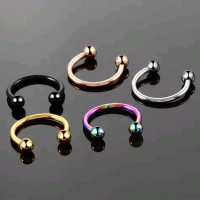 ANTING TINDIK BARBEL (BULAT) TITANIUM PRIA DAN WANITA ANTI KARAT DAN ANTI LUNTUR