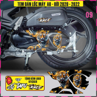 TEM DÁN LỐC MÁY AB Airblade 2020-2022 , TEM DÁN LỐC NỒI AB 125-150 ĐỜI 2020-2022 IN DECAL PVC 3 LỚP
