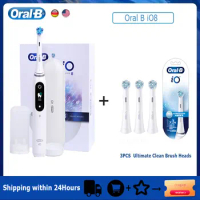 Oral-B iO8 Electric Toothbrush Rechargeable Smart Sonic Tooth Brush 6 Modes with Replacement Brush Heads Travel Case for Adult