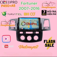 Combo  Màn Hình OLEDPRO A5 _ P450 theo xe FORTUNER 2007_2016 + Hilux 2010_2014 điều hòa cơ kèm dưỡng