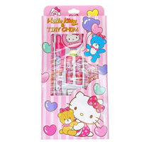 小禮堂 Hello Kitty 文具禮盒7件組 (粉抱小熊款)