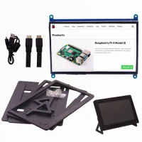 7 Inch IPS Touch Screen for Raspberry Pi 4, 1024X600 Capacitive HDMI LCD Touchscreen Monitor Portable Display for Pi 3 B B+