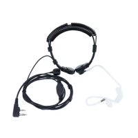 Extendable PTT Throat Microphone Mic Earpiece Headset for Baofeng CB Radio Walkie Talkie UV-5R 8W UV-5RE UV-B5 GT-3