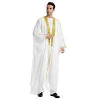 JGYEid Muslim lelaki Jubba Thobe lelaki Cardigan Abaya pakaian panjang islam Ramadan Kimono panjang jubah arab arab Musulman Caftan dubaikeh